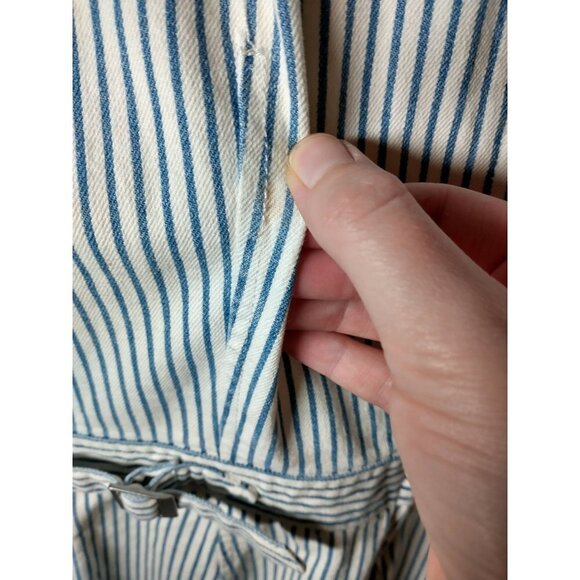 ☀️NWT Point Sur J. Crew Stripes Wide Leg Tailored Jumpsuit, size 4 - Picture 5 of 15